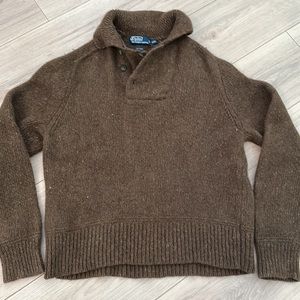 POLO by Ralph Lauren 100% wool-XXL brown sweater